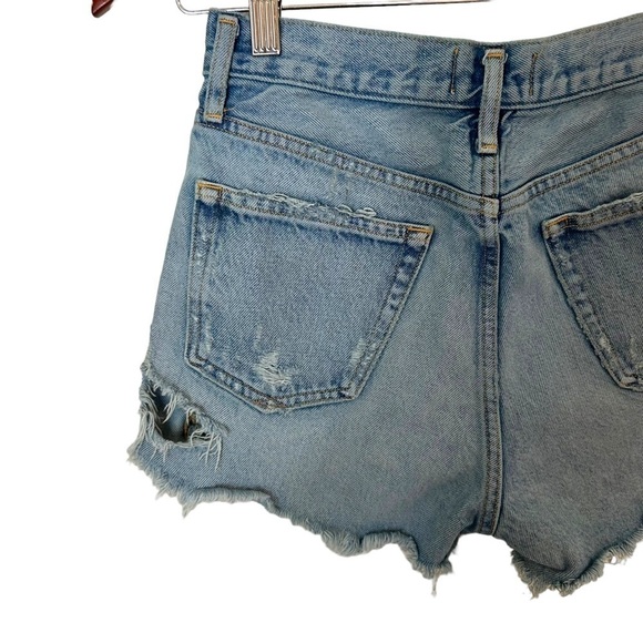 Agolde Parker Vintage Cut Off Distressed Jean Shorts - Picture 6 of 12